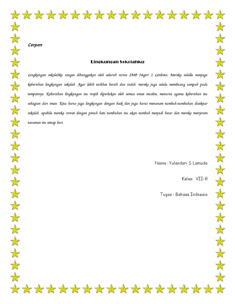 Lingkungan Sekolahku Pdf