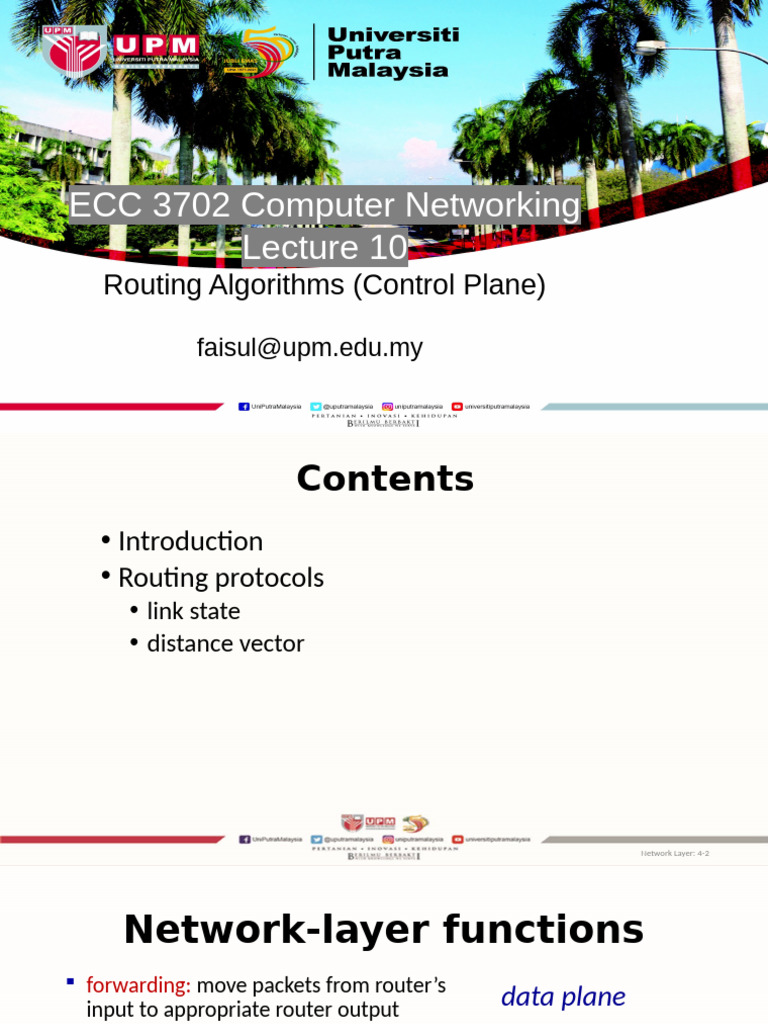 ECC3712-LNotes10 Routing Algorithms (Control Plane) | PDF | Routing ...