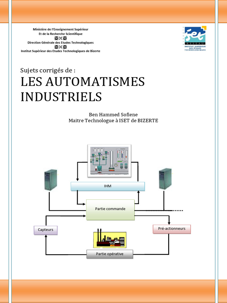 Sujets Corrigés en Automatismes 2015 | PDF | Automate programmable ...