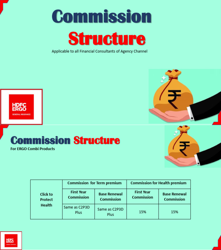 Commission Structure For ERGO Combi Products PP | PDF