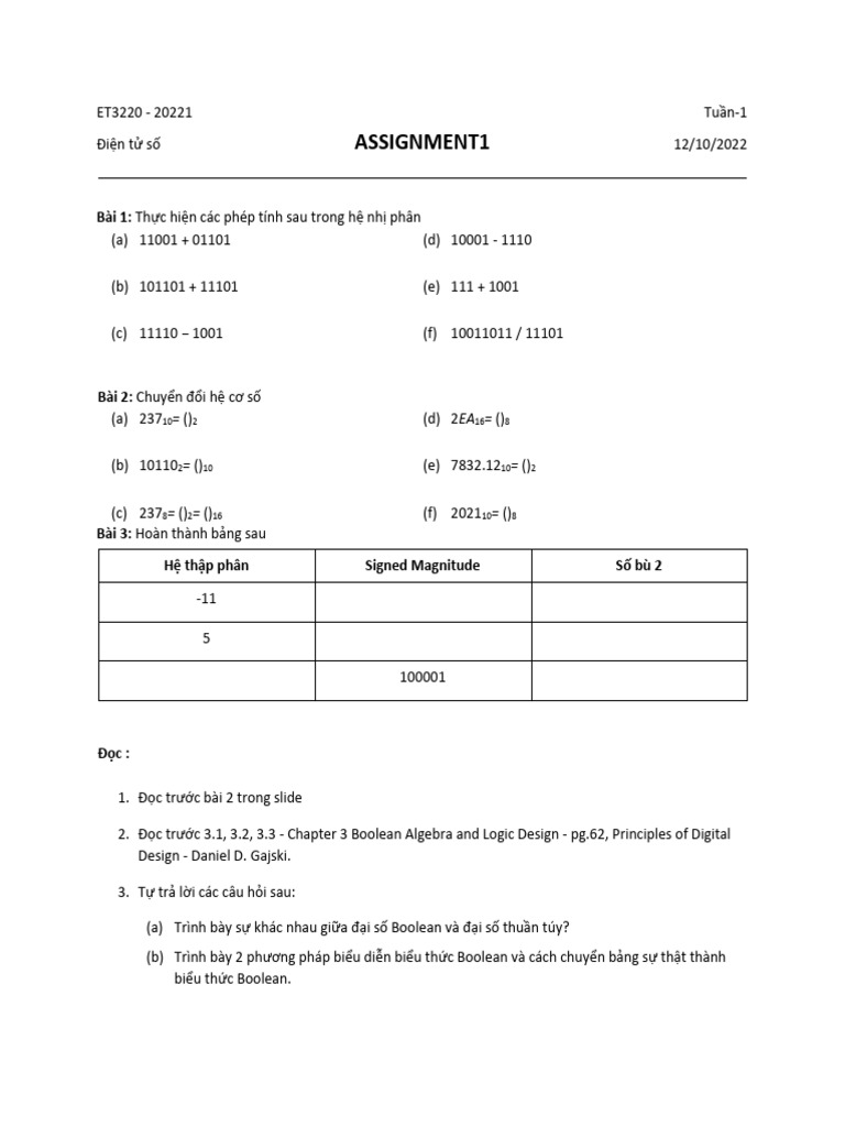 Assignment 1 | PDF