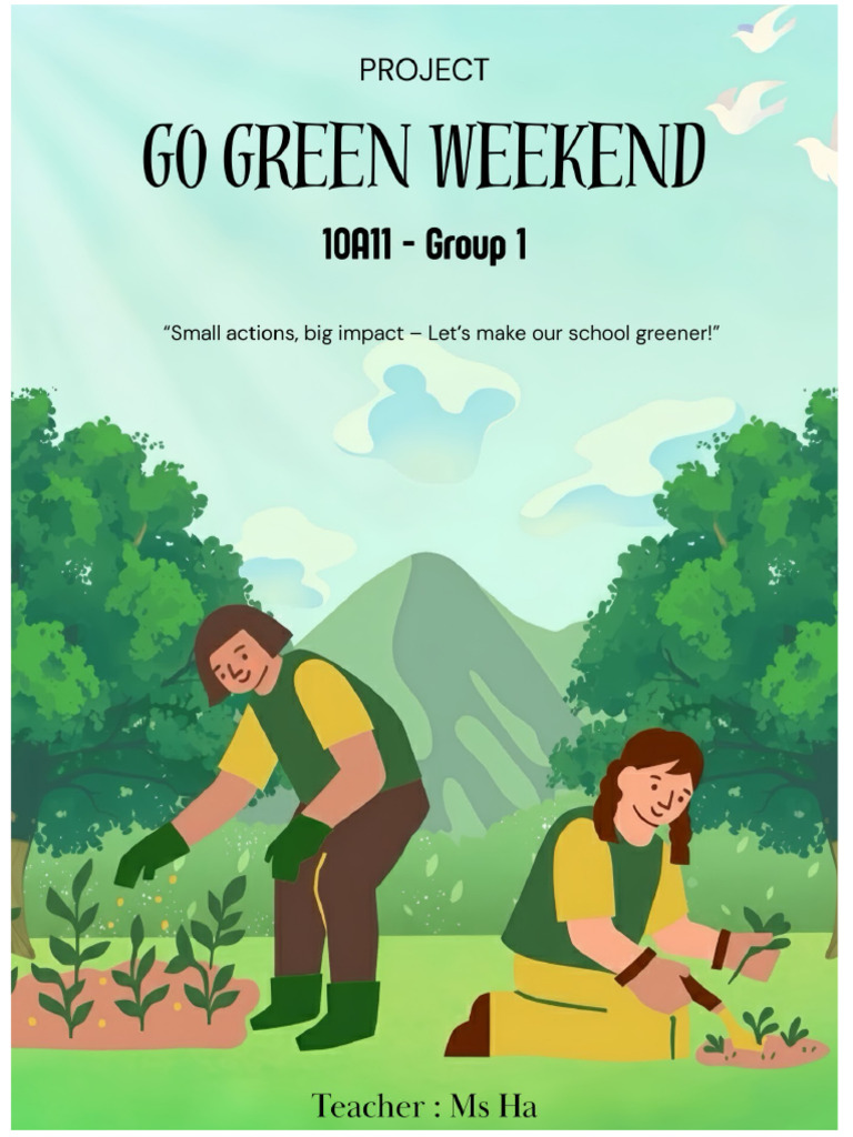 Go Green Weekend Project Overview | PDF | Recycling | Municipal Solid Waste