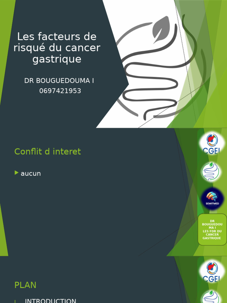 Facteurs de risque du cancer gastrique | PDF