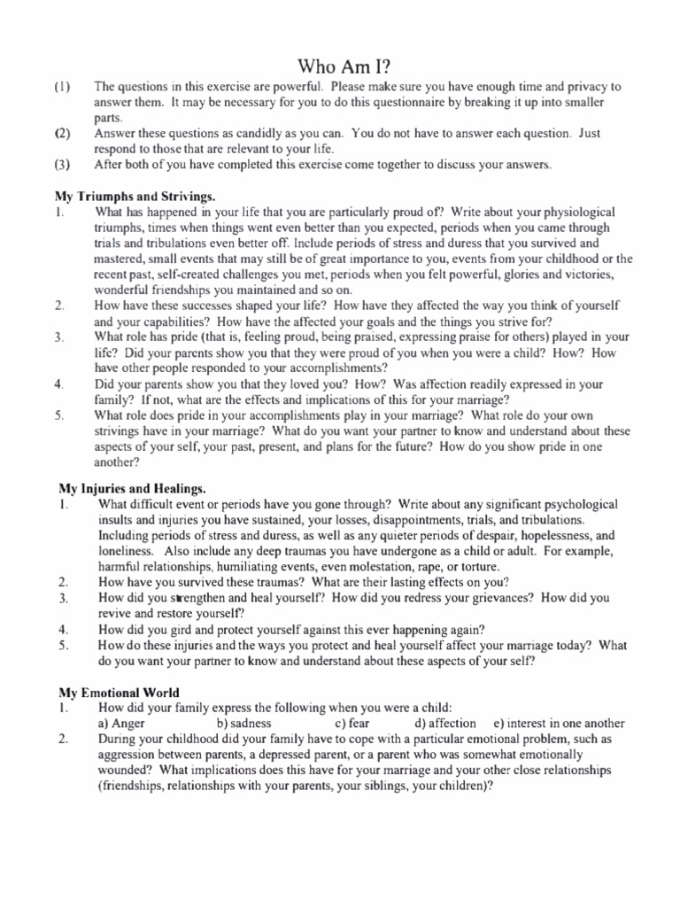 who am i | PDF | Psychological Trauma | Anger