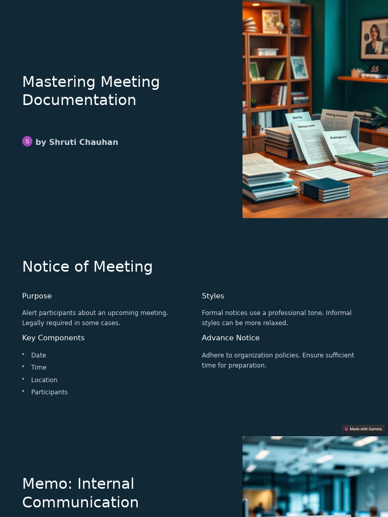 Mastering Meeting Documentation | PDF | Documentation | Regulatory ...