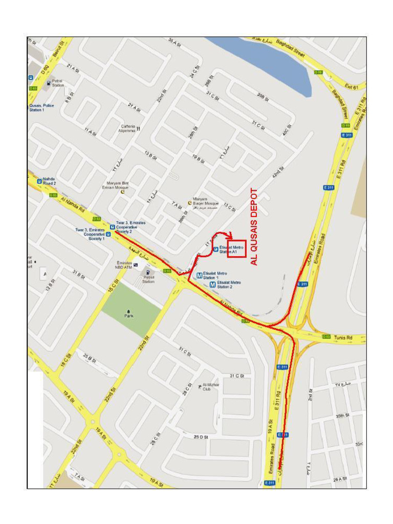 Al Qusais Depot - Location Map | PDF