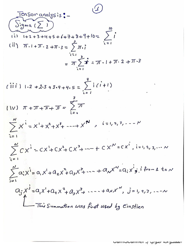 Tensor 1 | PDF