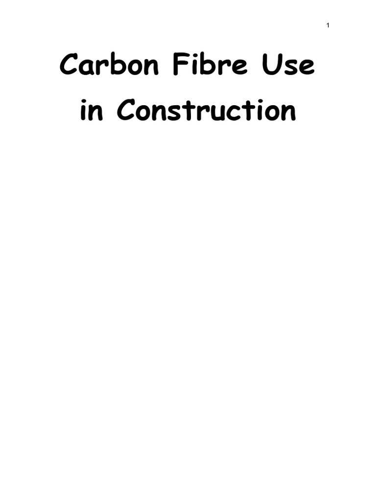 Carbon Fiber Innovations in Construction | PDF | Concrete | Composite ...