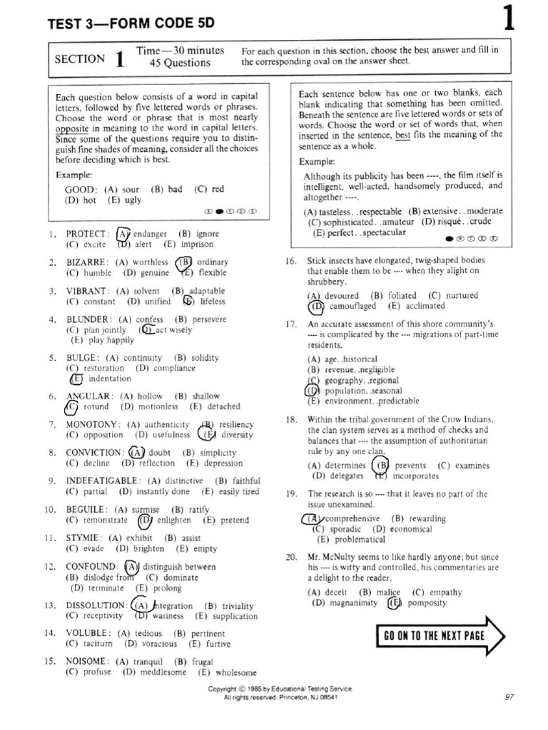 old sat two | PDF