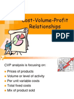 CVP Cost Volume Profit Relationships
