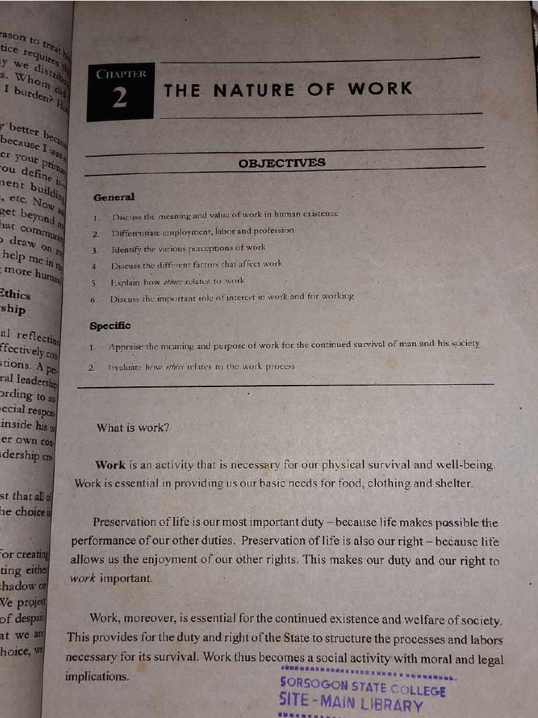 Values and Work Ethics - Chapter 2 | PDF