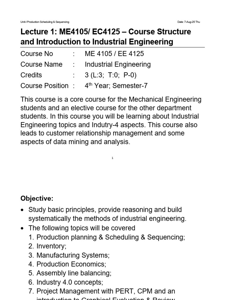 Production Scheduling & Sequencing Guide | PDF | Mathematical ...