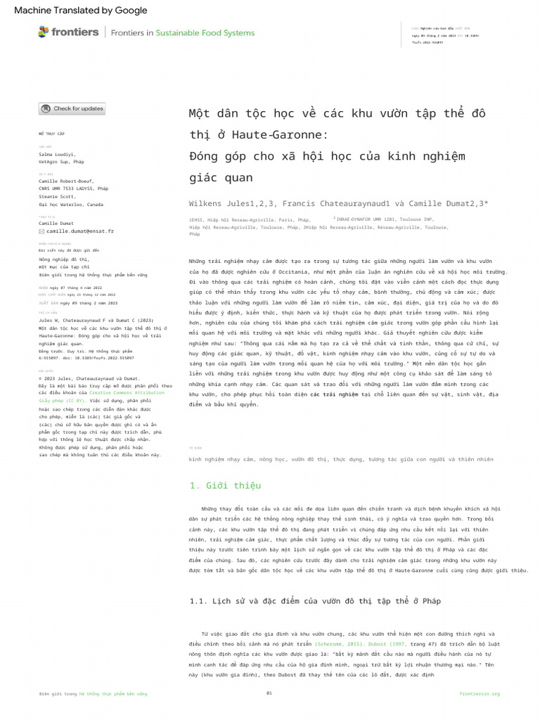 An Ethnography of Urban Collective Gardens in Haut | PDF