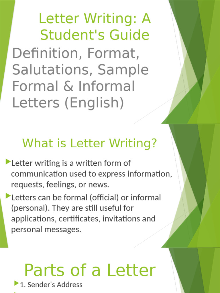 Letter Writing Guide for Students | PDF | Madam