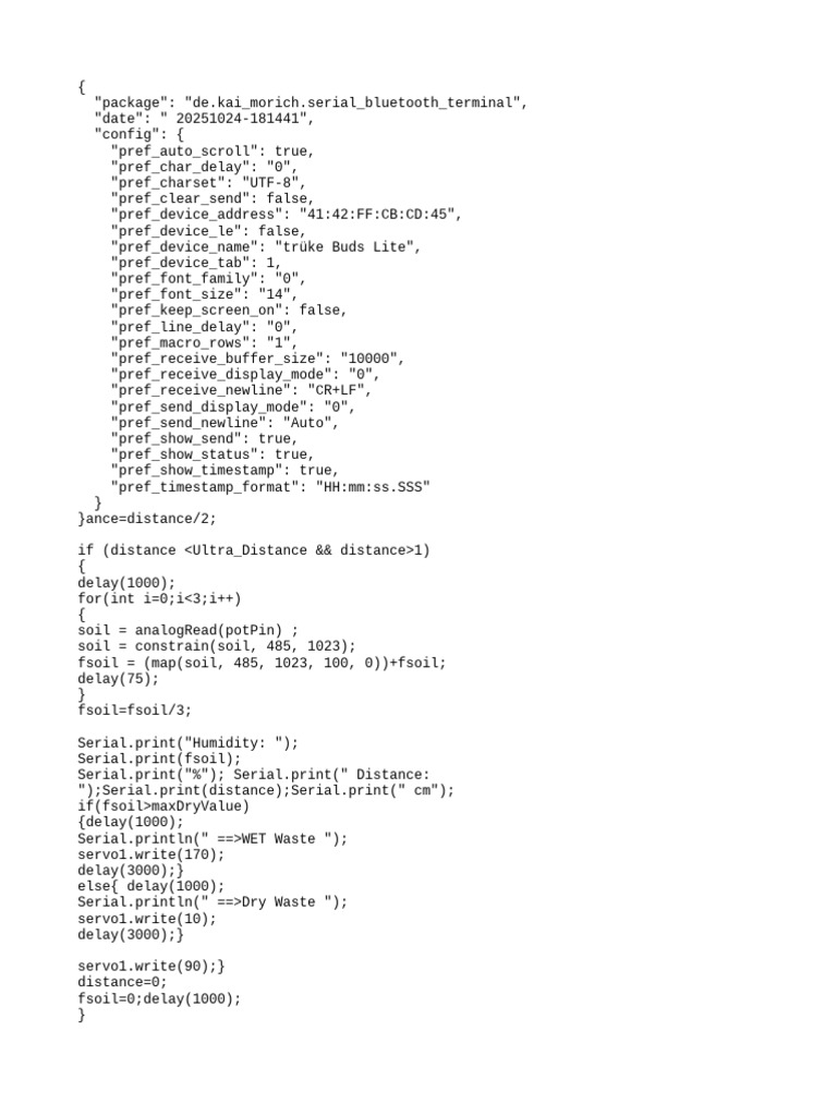 Bluetooth Terminal Configurations | PDF