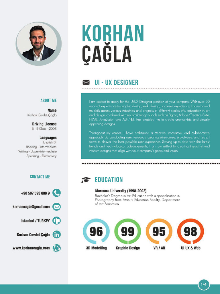 UI/UX Designer with 20 Years Experience | PDF
