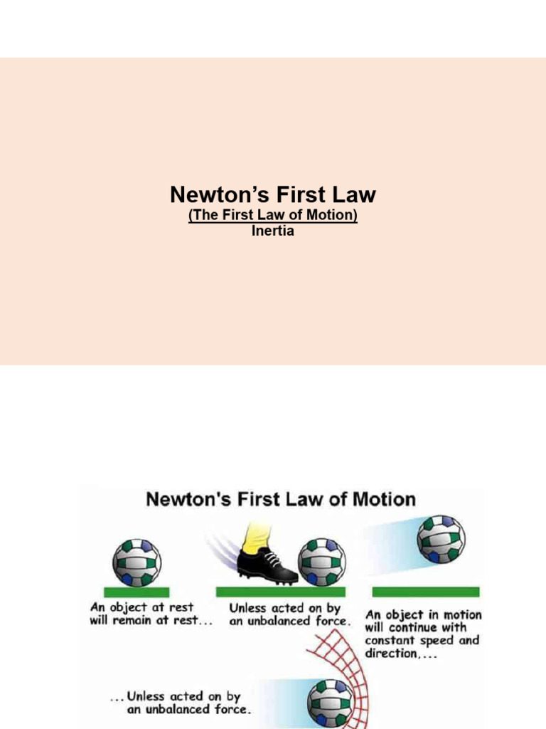 Newton's First Law | PDF