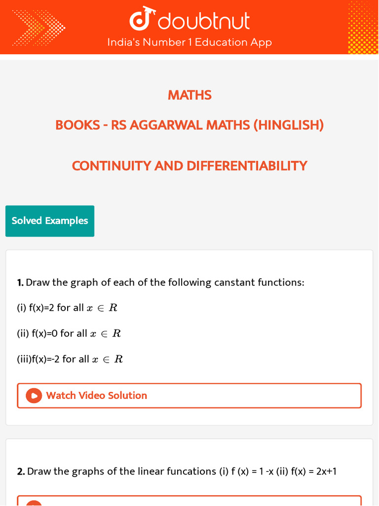 Graphs of Functions and Continuity | PDF | Function (Mathematics ...