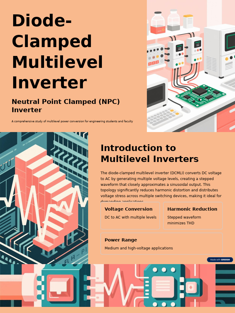 Diode Clamped Multilevel Inverter | PDF | Power Inverter | Power (Physics)