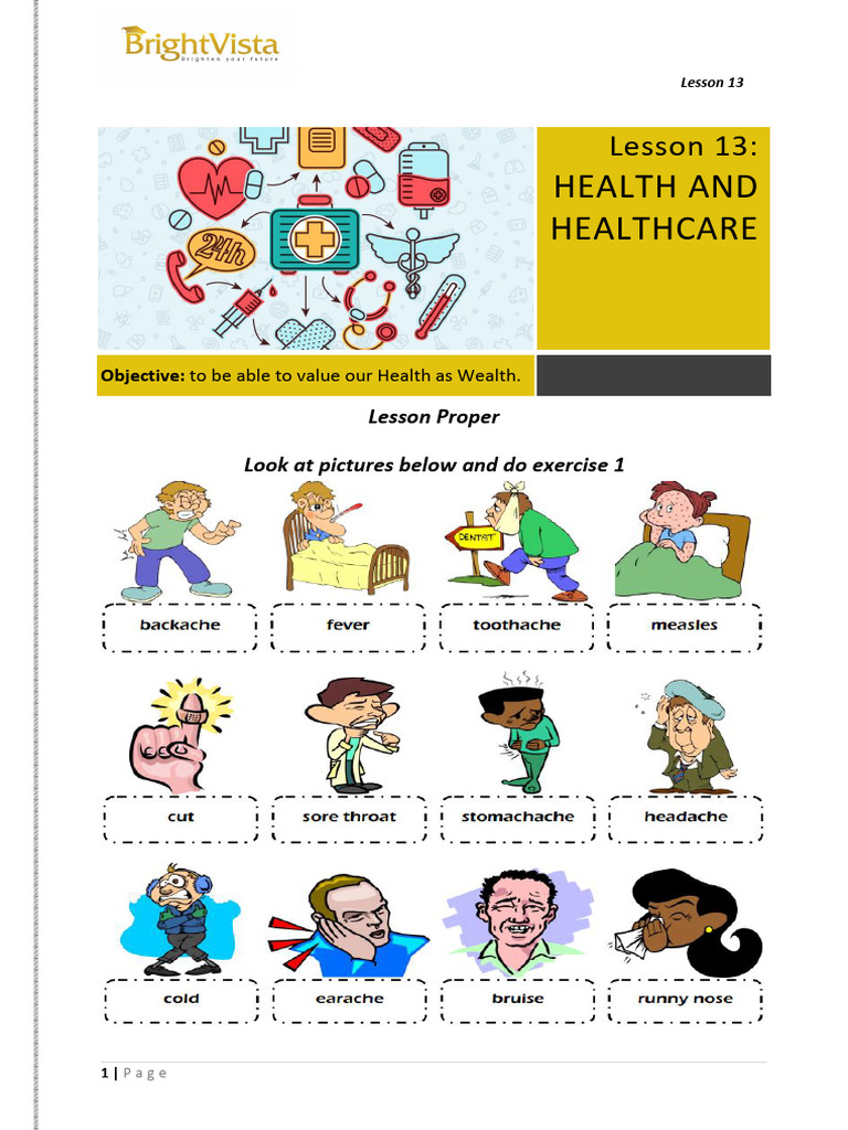 b Lesson 13 Health | PDF