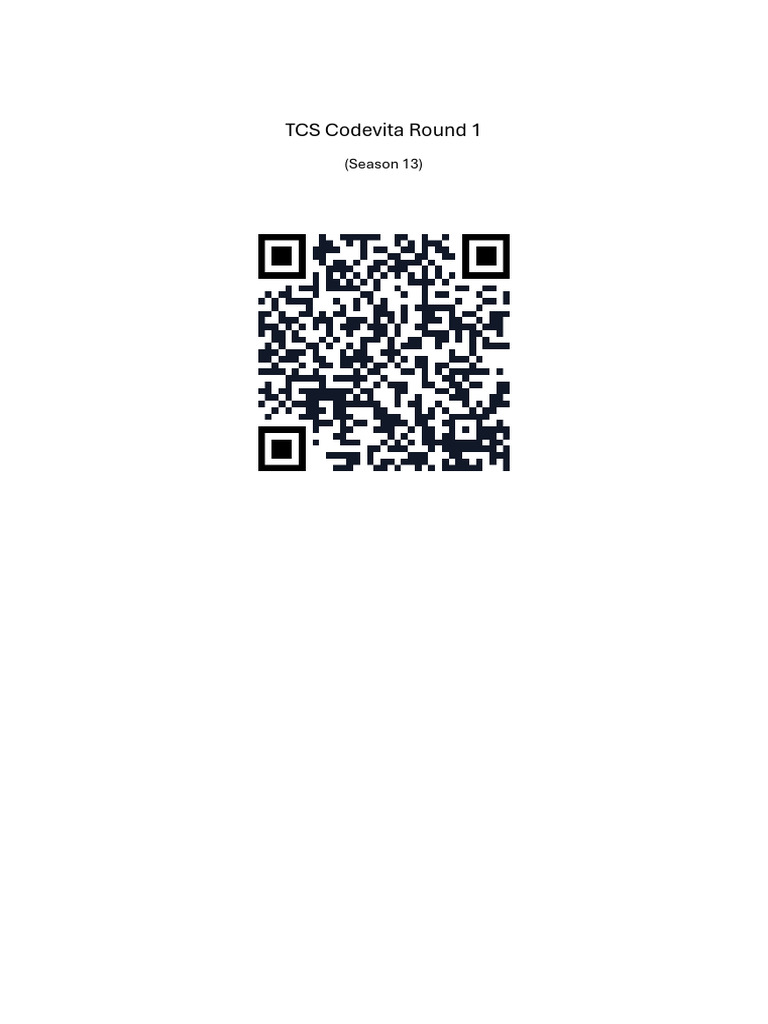 TCS Codevita Round 1 | PDF