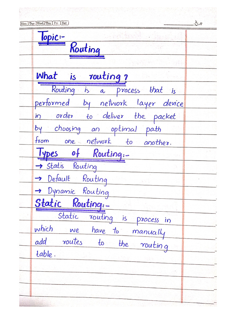 Routing | PDF