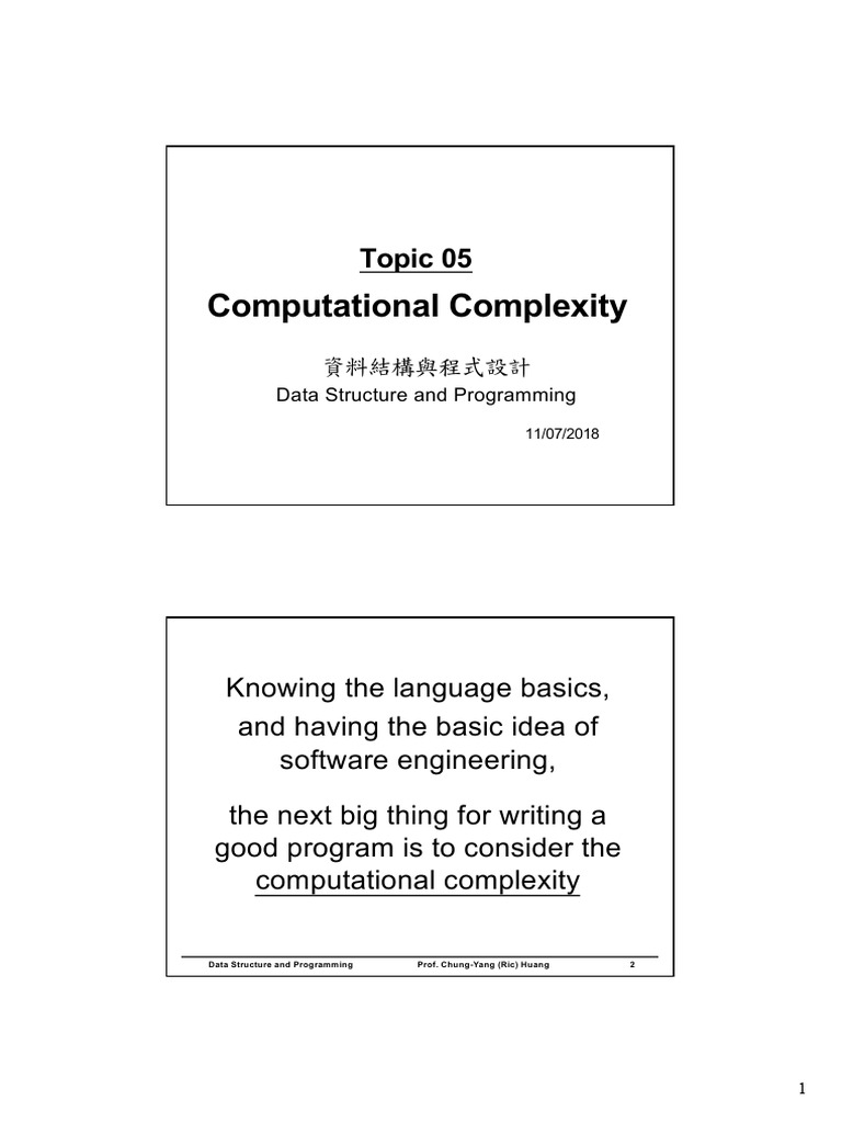 Understanding Computational Complexity | PDF | Time Complexity | Computing