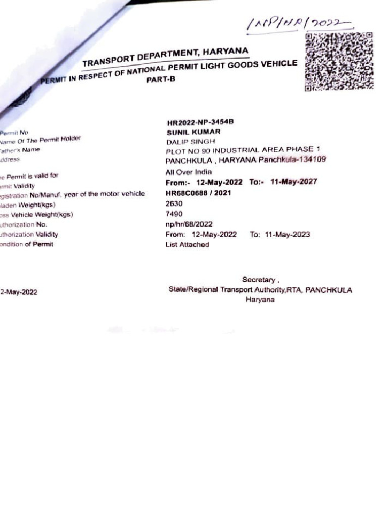 Transport Authority Document Summary | PDF