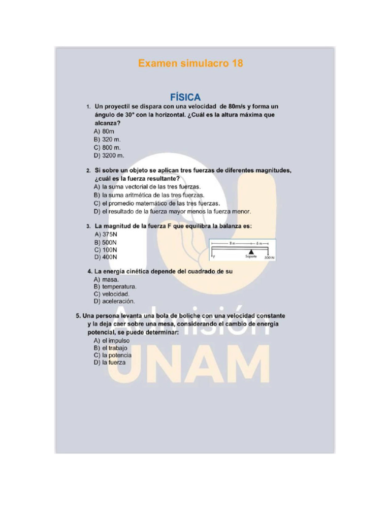 Simulacro 18 | PDF