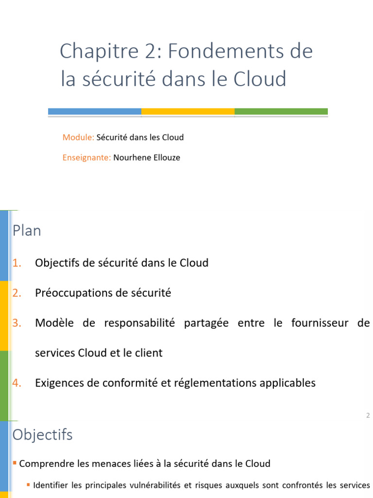 Sécurité dans le Cloud : Fondements et Risques | PDF | Sécurité ...