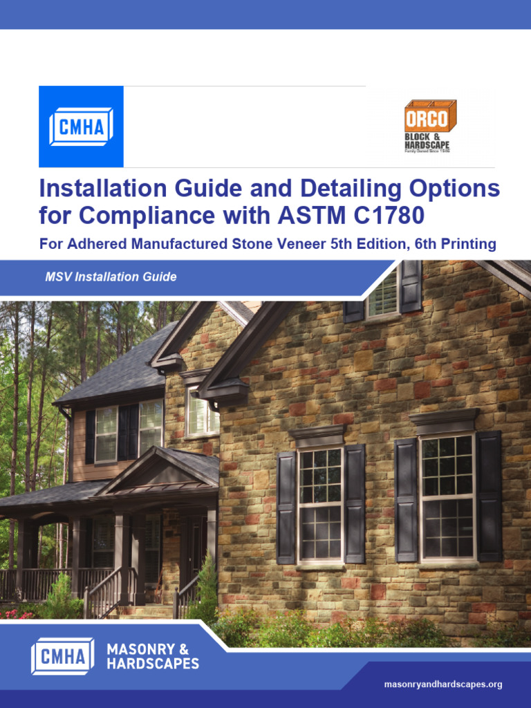 MSV-MAN-001 Stone Veneer Guidelines | PDF | Masonry | Concrete