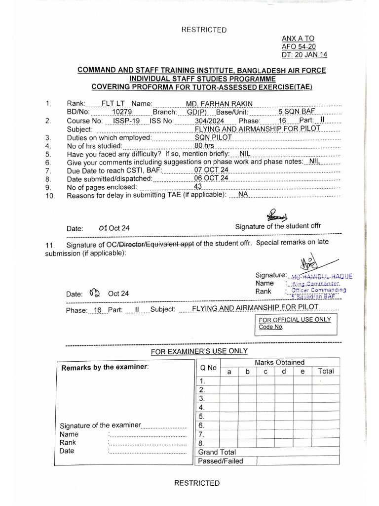 Airmanship Tae | PDF