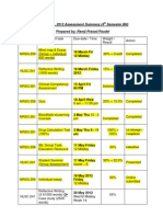 1 Assessment Timetable