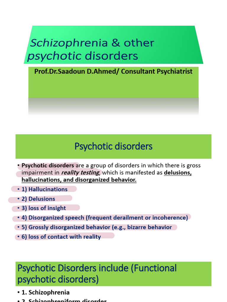 ?Schizophrenia & Other Psychotic Disorders | PDF | Schizophrenia ...