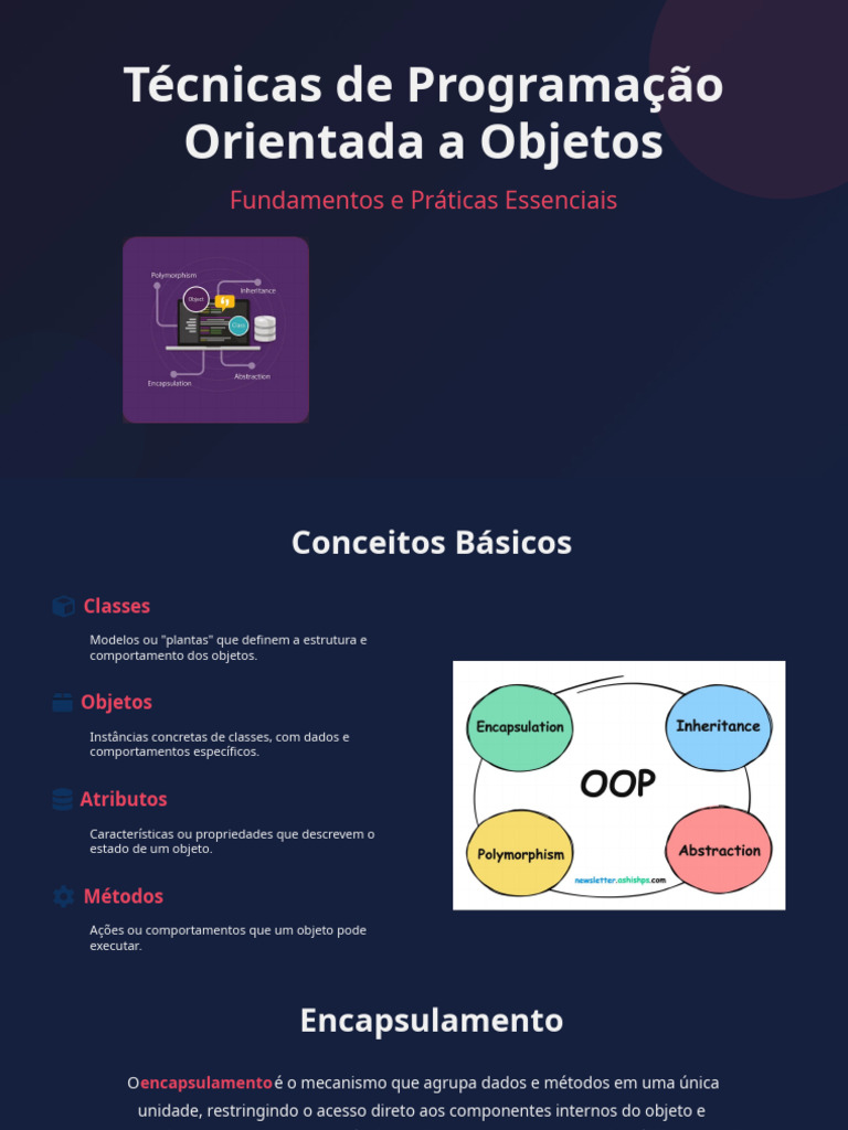 Fundamentos da Programação Orientada a Objetos | PDF | Classe ...