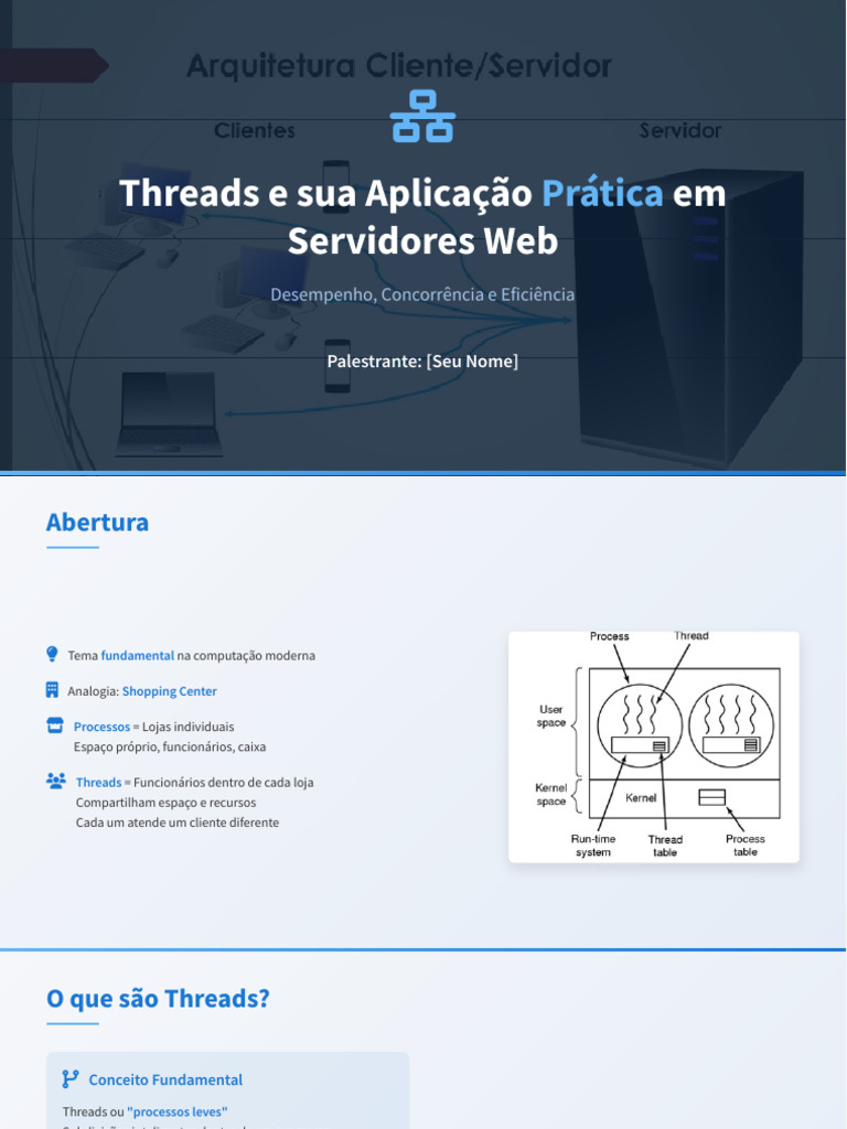 Threads em Servidores Web: Desempenho e Eficiência | PDF | Thread ...