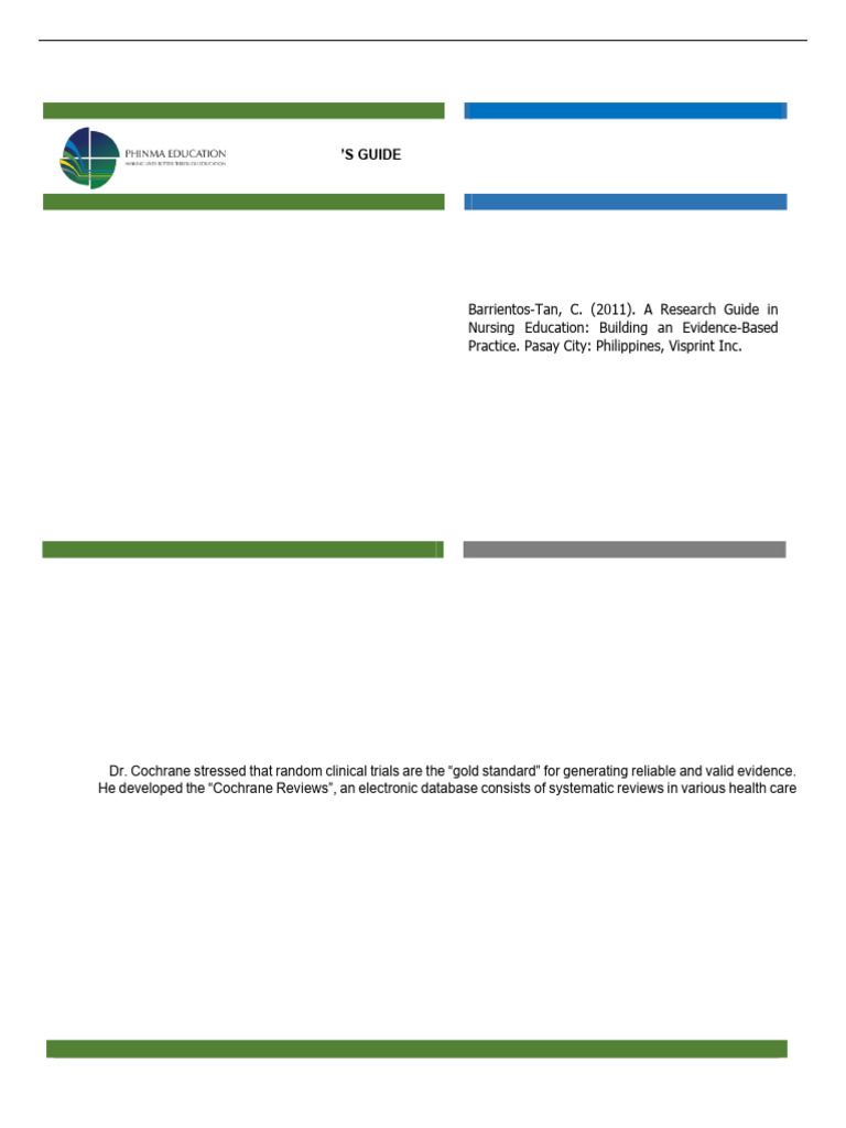 Module 3 Research Lec PDF | PDF | Evidence Based Medicine | Pneumonia