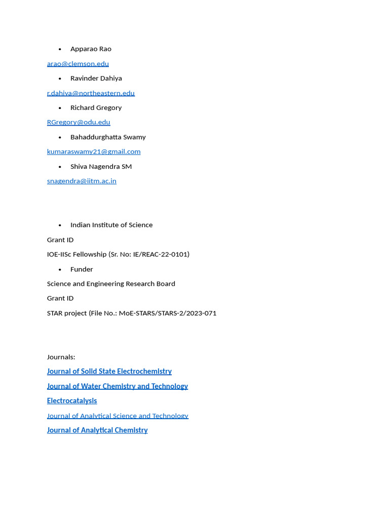 Suggested Reviewers Journals PDF