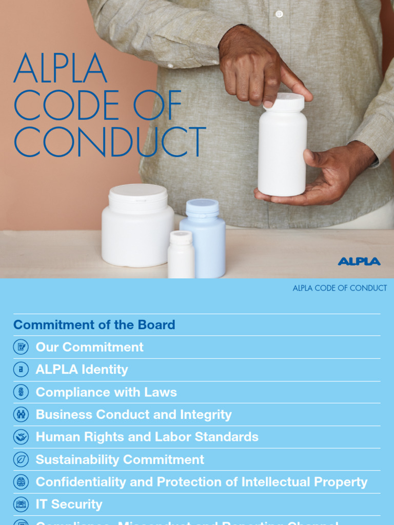 ALPLA Code of Conduct Overview | PDF | Employment | Labour Law