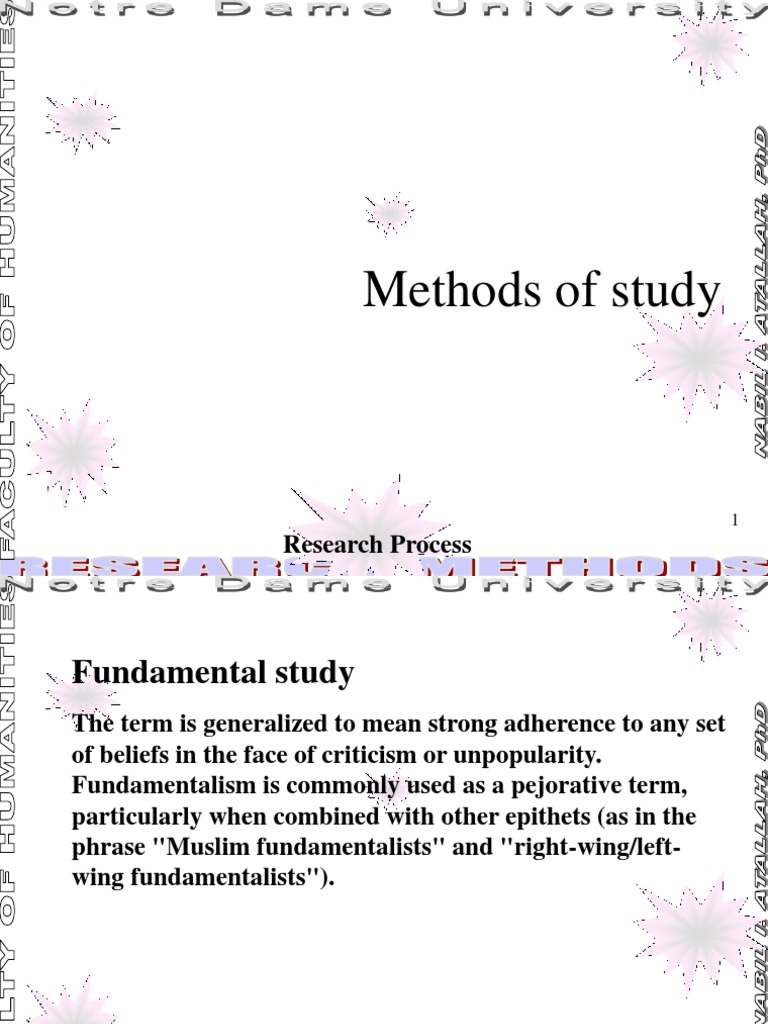 Types of Research Study Methods | PDF | Cohort Study | Scientific Method