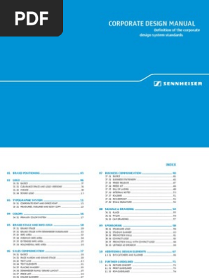 Sennheiser Manual Brand Typefaces