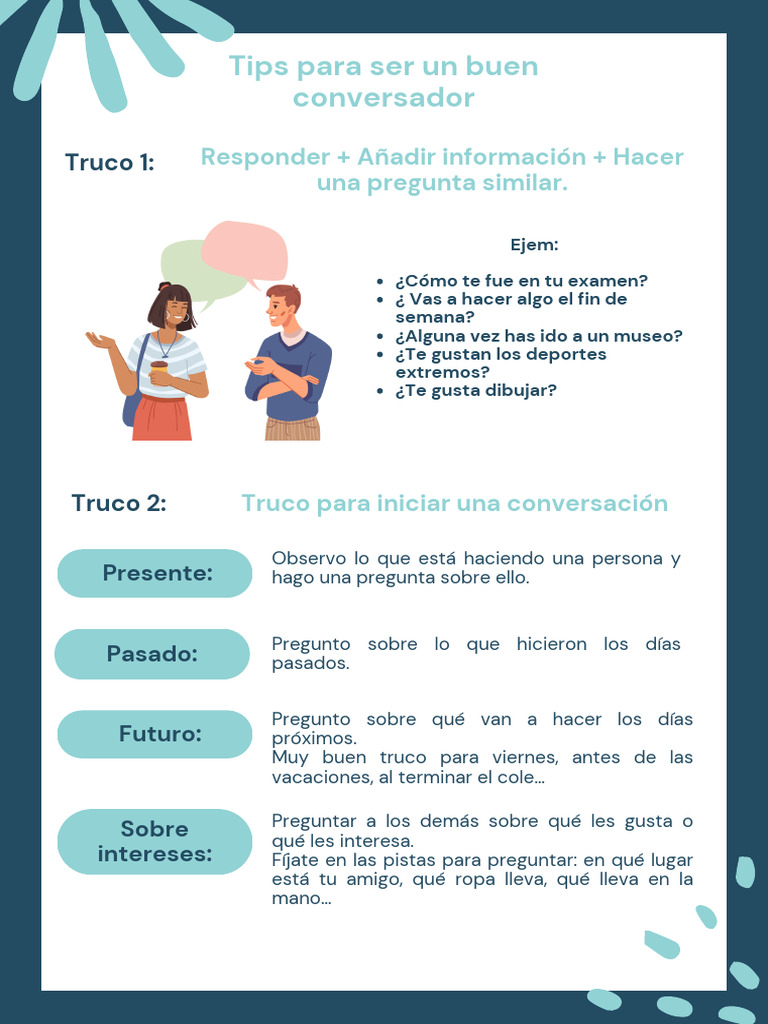 Tips para Ser Un Buen Conversador | PDF