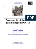 Creacion de Bibliotecas Parametric As en CATIA