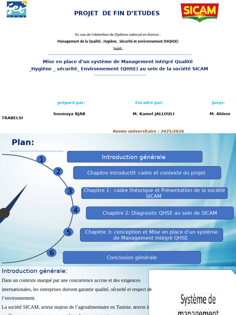 Système QHSE intégré pour SICAM | PDF | Management de la qualité | Sécurité