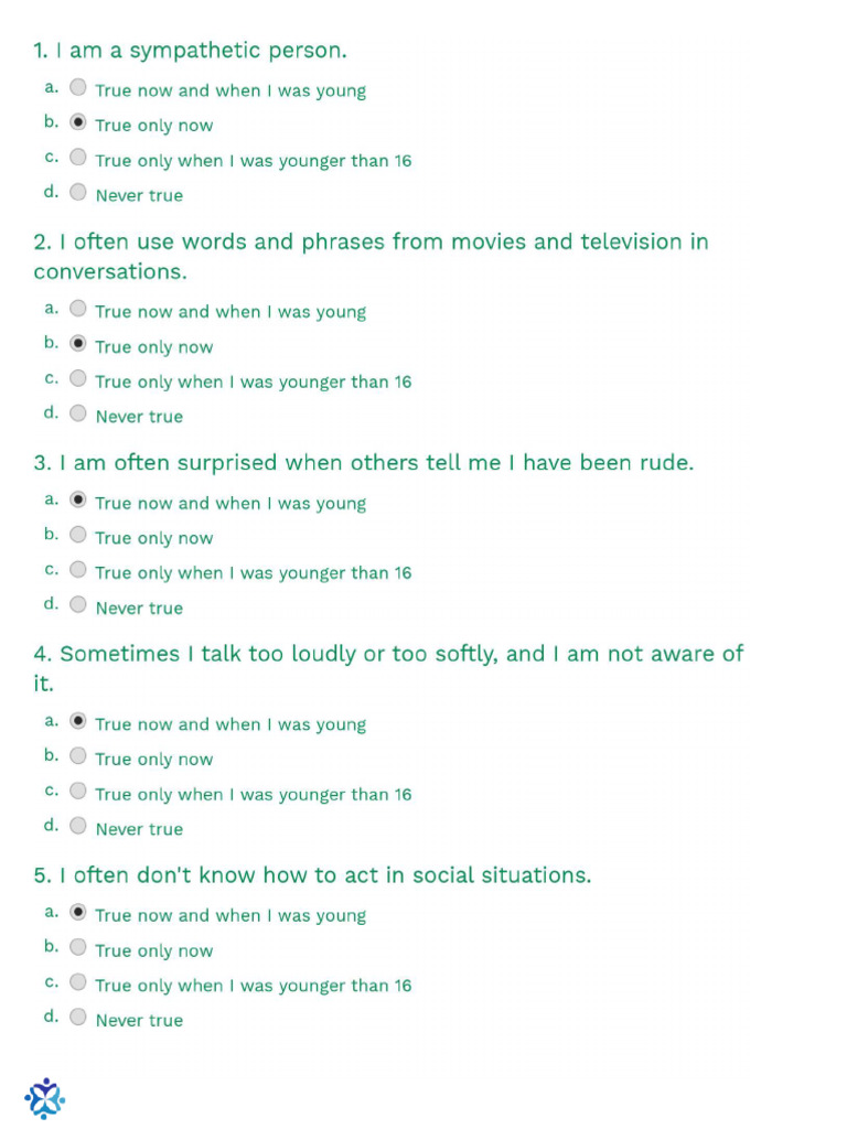 RAADS-R Autism Assessment Tool | PDF