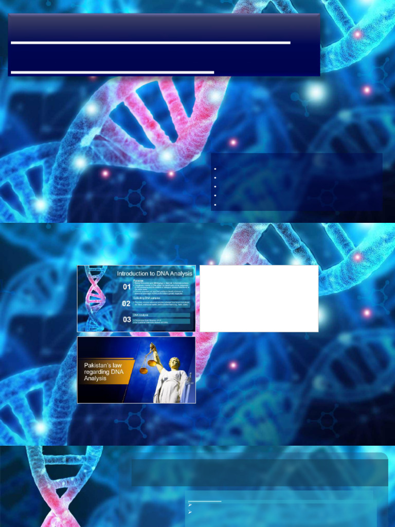 DNA Analysis in Forensic Science | PDF