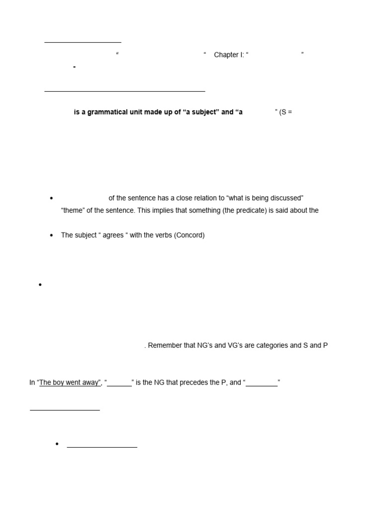 Understanding English Sentence Structure | PDF | Verb | Subject (Grammar)