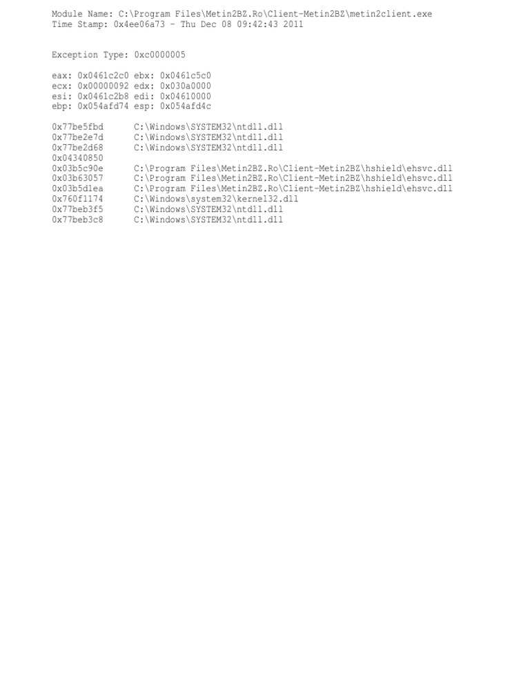 Error Log | PDF | Technology & Engineering