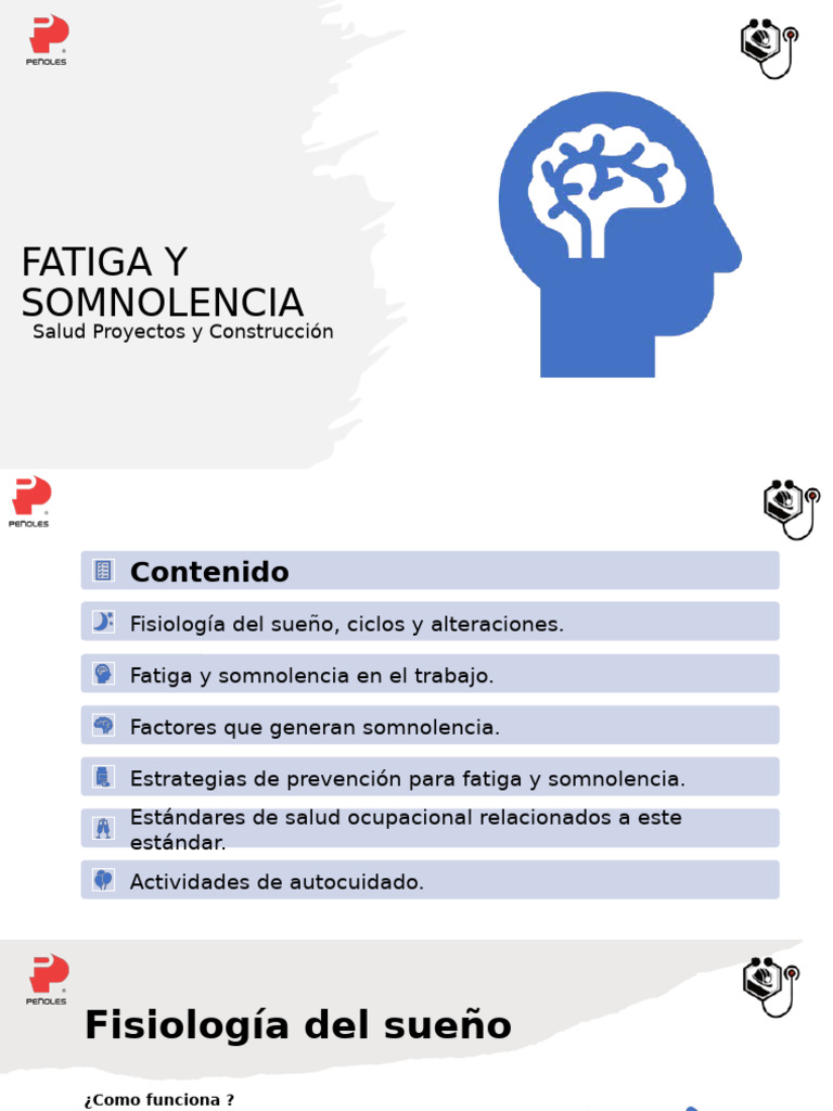 Fatiga y Somnolencia en el Trabajo | PDF | Dormir | Movimiento rápido ...