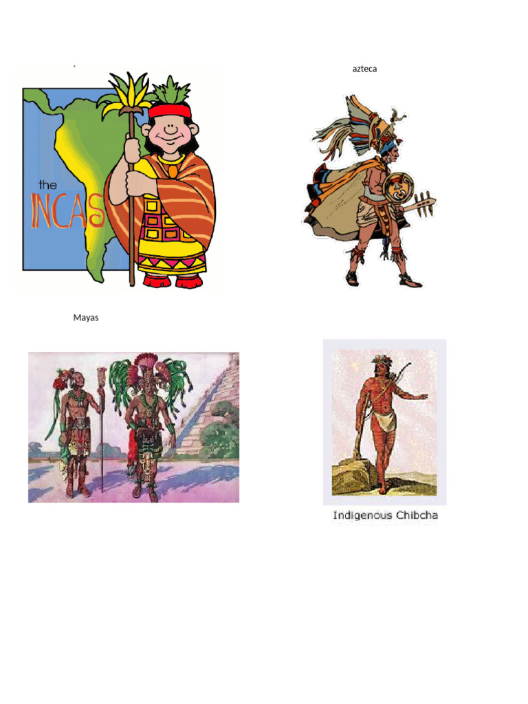 1 Imagenes Incas, Mayas, Aztecas y Chibchas | PDF
